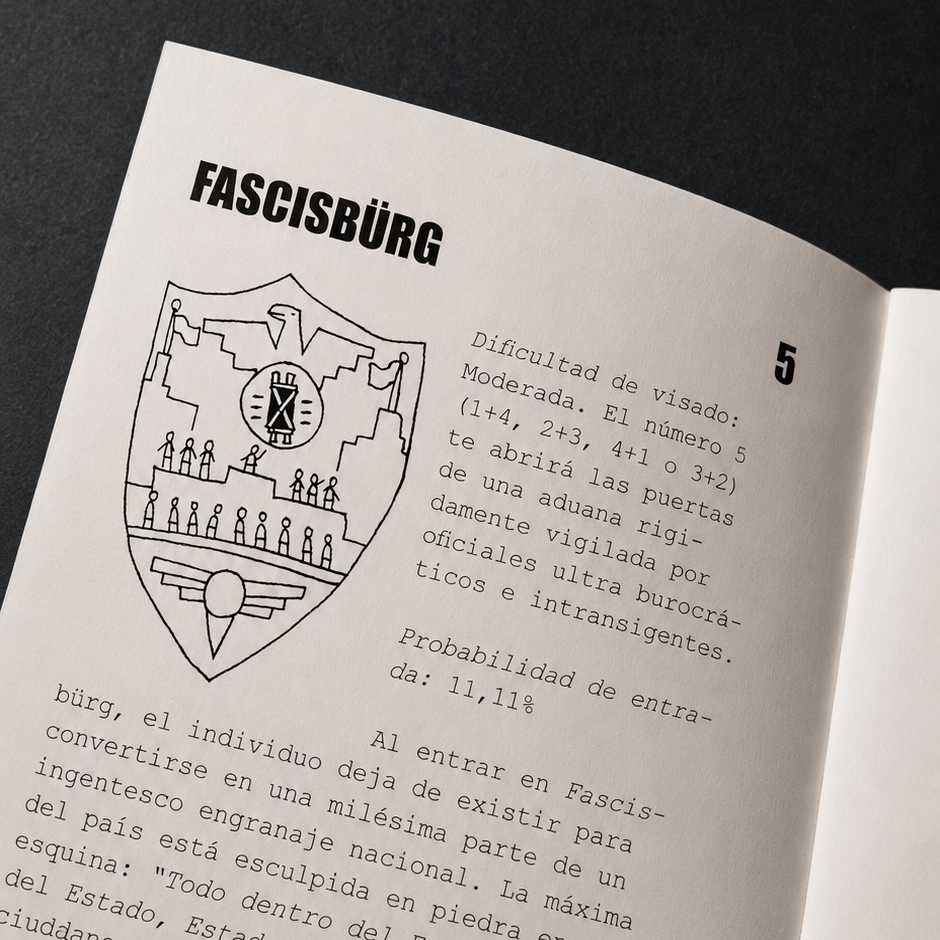 Viaje azaroso por los países de Sistemia - Fanzine juego detalle